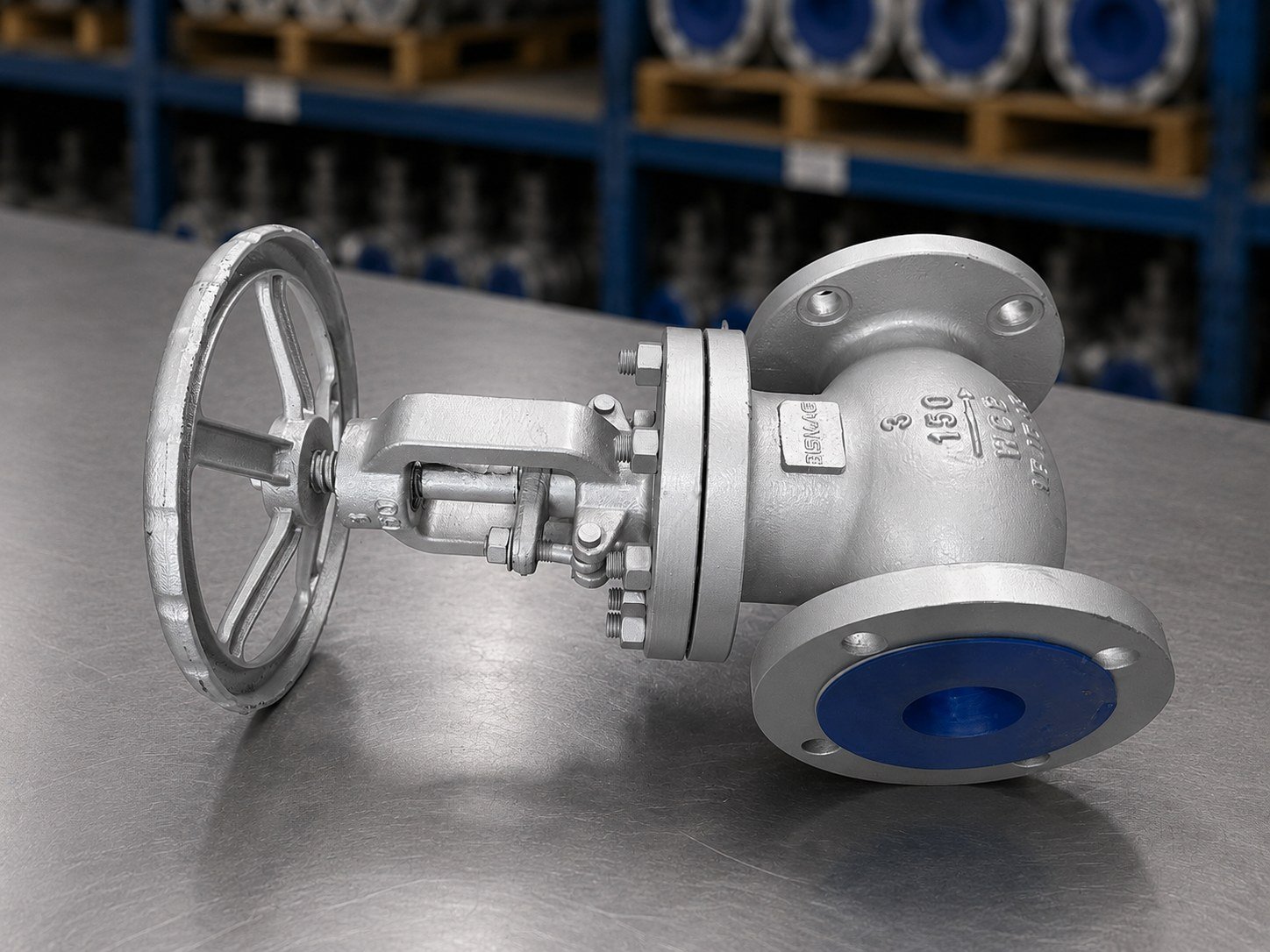 V&aacute;lvula globo GLB150 e GLB300 com flange e volante
